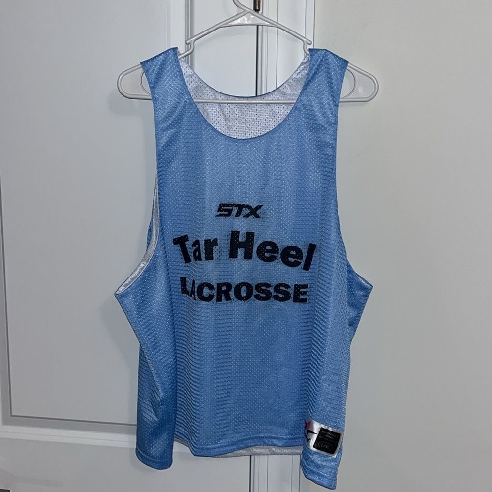 UNC North Carolina Tarheel Tar Heel Lacrosse Lax Reversible Practice Jersey L/XL